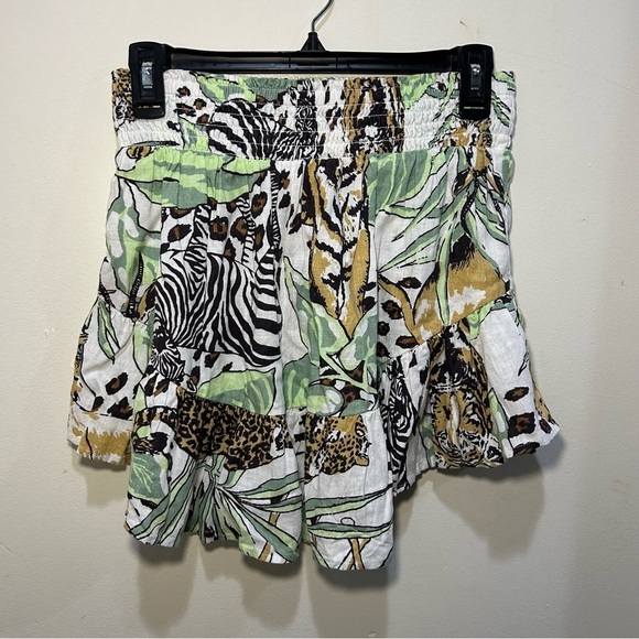 NWT Aerie Safari Animal Print Lined Mini Skirt Size Small - Picture 3 of 7